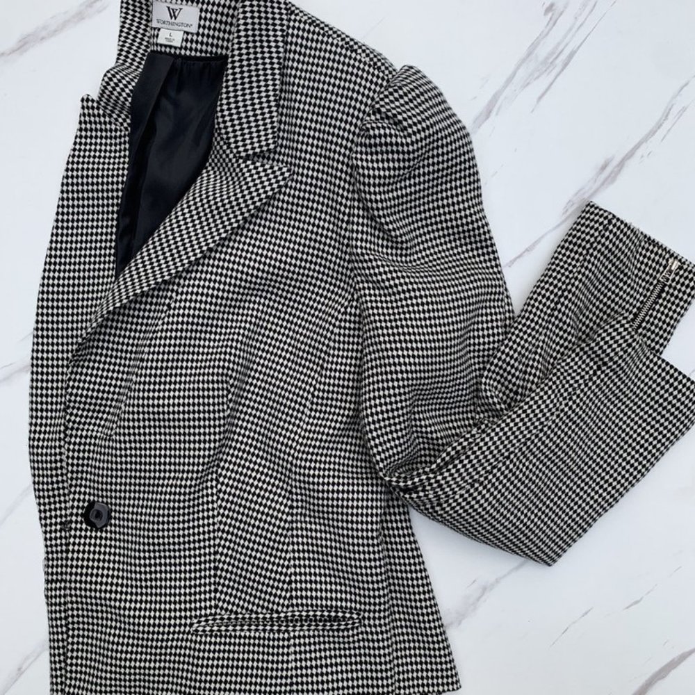 Women's Houndstooth Blazer